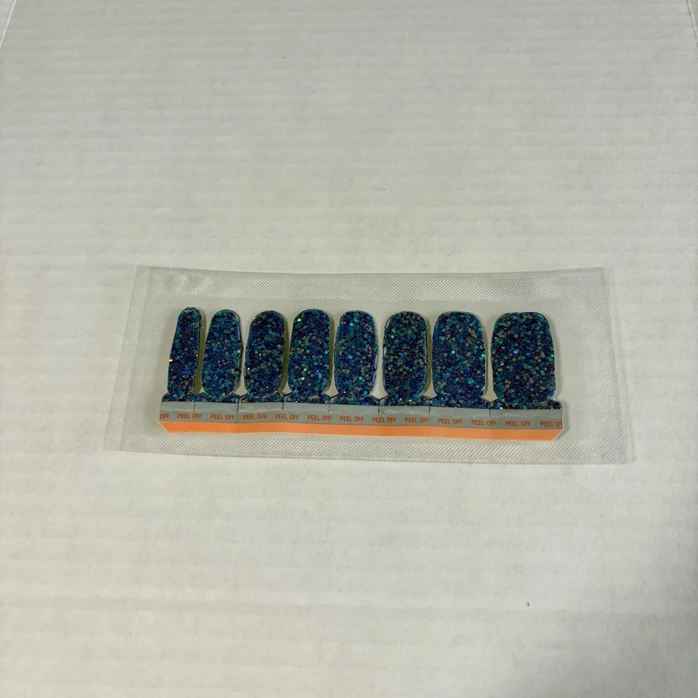 *Retired* Color Street: Mardi Gras | Blue Purple Teal Silver Glitter Party - Picture 3 of 15